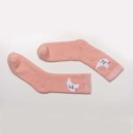 ABS - Pamučne termo čarape - sa gumenim otiskom (bez klizanja) - Mjesec